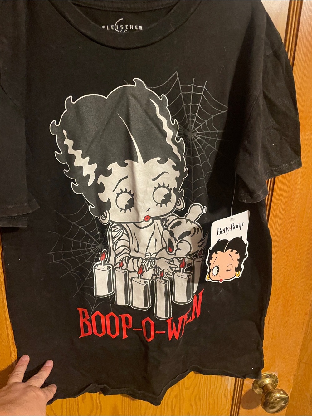Betty Boop Black 'Boop-O-Ween' Graphic Kids Tee